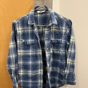 Old Navy Blue Plaid Shirt